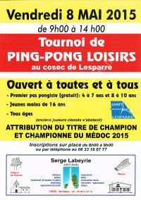 Grande Fête du Ping-Pong Loisirs