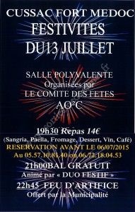 Festivités du 13 Juillet 2015