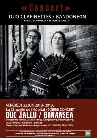 Concert en duo de Bruno Bonansea, clarinettiste