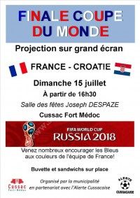 Finale de la Coupe du Monde de Foot 2018