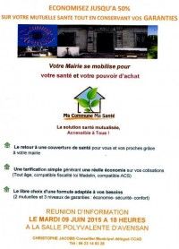 Réunion d'Information : Ma Commune, Ma Santé