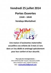 Portes Ouvertes Mam Z'Ailes