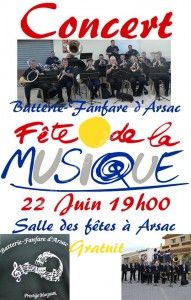 Concert Batterie-Fanfare d'Arsac