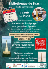 Rencontre-témoignage avec Jean-Paul EYMOND, ancien gardien du phare de Cordouan