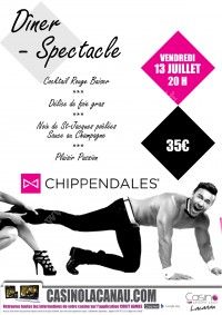 Dîner spectacle chippendales