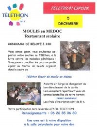 Concours de Belote au Profit du Téléthon