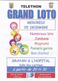 Loto au Profit du Téléthon 2018