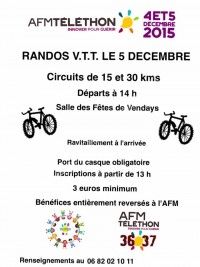 Rando VTT au profit du Téléthon