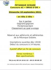 Concours de Pétanque - Bras d'Or