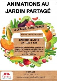 Animations au Jardin Partagé