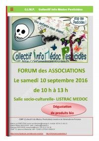 Collectif Info Médoc Pesticides au Forum des associations 2016