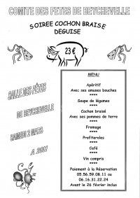 Soirée cochon braisé déguisé !