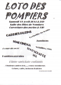 Loto des pompiers