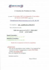 Championnats Départementaux Force Athlétique