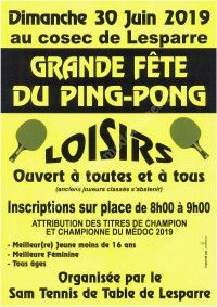 Grande Fête du Ping-Pong Loisirs 2019