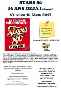 Concert Stars 80 - 10 Ans Déjà !