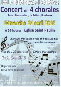 concert de 4 chorales