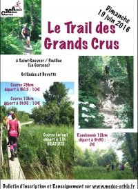 TRAIL DES GRANDS CRUS 2016