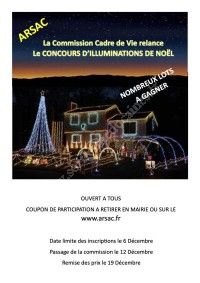 Concours des illuminations de Noël 2020