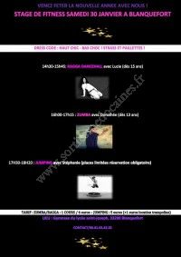 stage fitness strass et paillettes