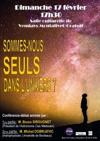 Conférence : Sommes-nous seuls dans l'univers ?