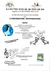 Réveillon de la Saint Sylvestre 2018