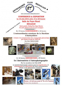 Conférence et exposition : L'apprentissage du Cosmos