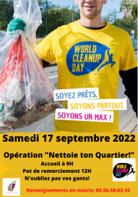 Opération Nettoie ton Quartier