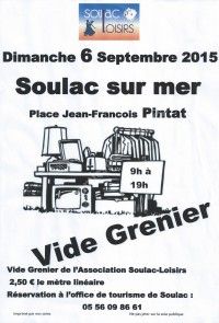 Vide Grenier de l'Association Soulac Loisirs