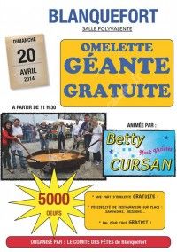 Omelette Géante Gratuite