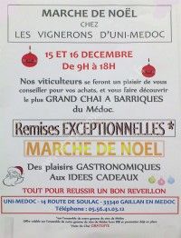 Marché de Noël : Uni-Médoc