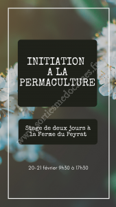 Initiation à la permaculture - Stage