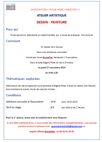 Atelier artistique : Dessin-Peinture
