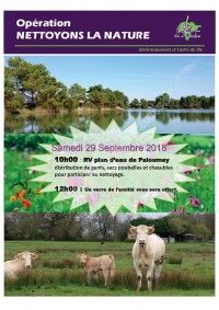 Opération Nettoyons la Nature 2018