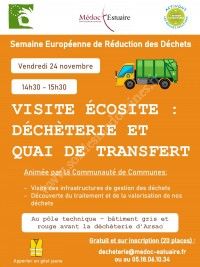 Visite écosite et déchèterie de la CDC Médoc Estuaire