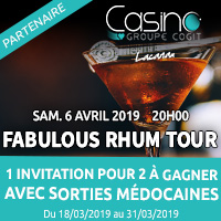 Casino de Lacanau : Gagne ton entrée au Fabulous Rhum Tour avec Sorties Médocaines