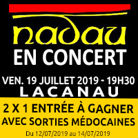Nadau en concert : Gagne ton entrée pour le 19 juillet 2019 à Lacanau