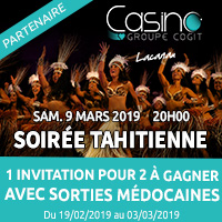 Casino de Lacanau : Gagne ta soirée tahitienne avec Sorties Médocaines