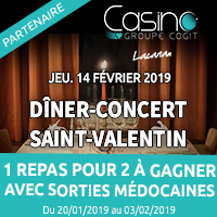 Casino de Lacanau : Gagne ta soirée en amoureux pour la Saint Valentin avec Sorties Médocaines